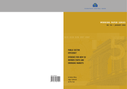 Public sector efficiency: evidence for new EU Member States