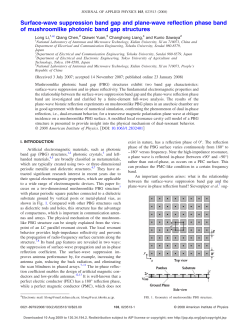 Surface-wave suppression band gap and plane