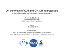 On the origin of C4 H and CH3 OH in protostars