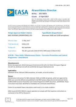 2017-0073 - Civil Aviation Safety Authority