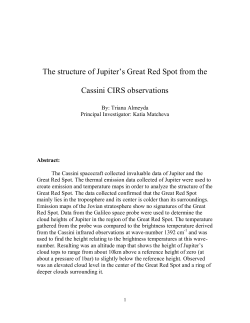 The structure of Jupiter`s Great Red Spot from the