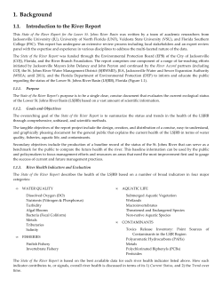 Section 1: Background - State of the River Report for the Lower St