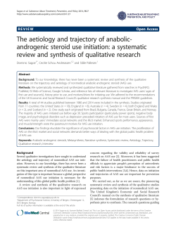 The aetiology and trajectory of anabolic