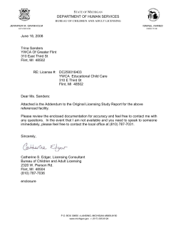 DEPARTMENT OF HUMAN SERVICES June 18, 2008 Trina