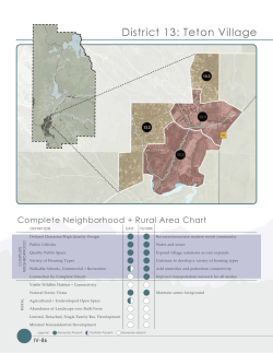 Character District 13: Teton Village