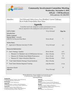 Agenda - CareerSource Brevard