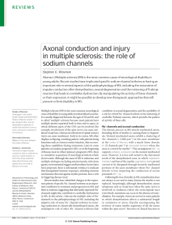 Axonal conduction and injury in multiple sclerosis: the role of sodium