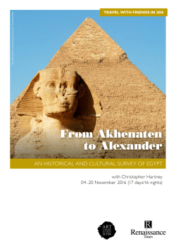 From Akhenaten to Alexander