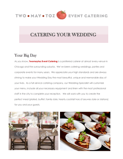 to see our Weddings menu.