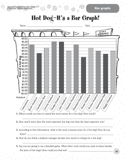 Hot Dog&mdash;It`s a Bar Graph!