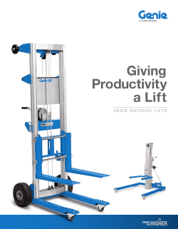 Giving Productivity a Lift