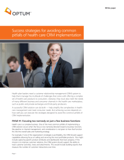 Success strategies for avoiding common pitfalls of health