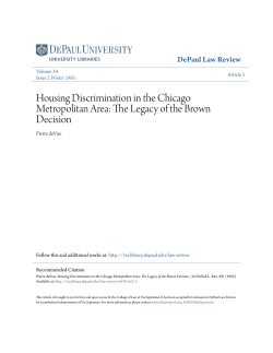 Housing Discrimination in the Chicago Metropolitan