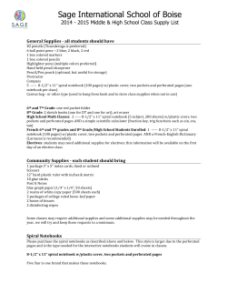 MS/HS - Sage International School