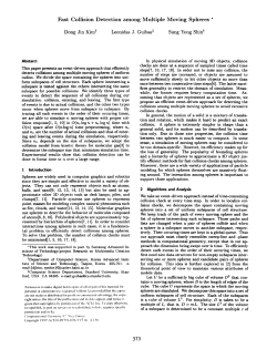 Fast Collision Detection among Multiple Moving Spheres