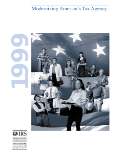 Modernizing America`s Tax Agency - Transactional Records Access