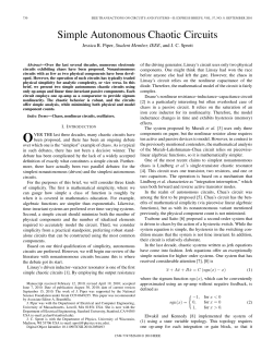 Simple Autonomous Chaotic Circuits