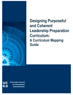 Designing Purposeful and Coherent Leadership Preparation