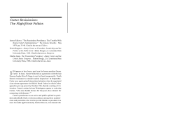 Carter Revisionism - Intercollegiate Studies Institute