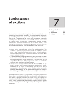 Luminescence of excitons