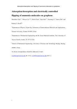 Adsorption/desorption and electrically controlled