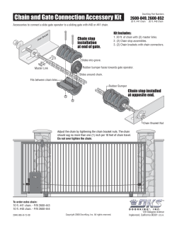 Chain and Gate Connection Accessory Kit