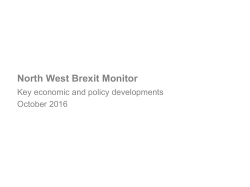 North West Brexit Monitor