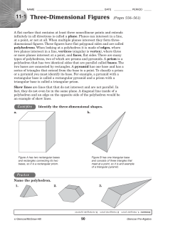 Three-Dimensional Figures