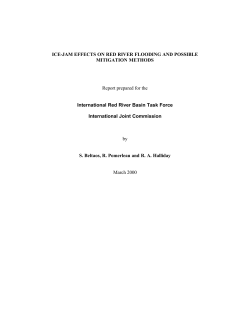 ICE-JAM EFFECTS ON RED RIVER FLOODING AND POSSIBLE