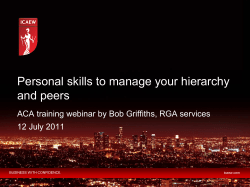 Personal skills to manage your hierarchy and peers
