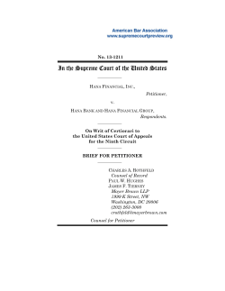 Brief of petitioner Hana Financial, Inc.