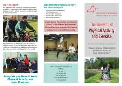 The Benefits of Physical Activity and Exercise