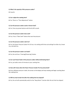 Q: What`s the capacity of this pressure cooker? A: 6 quarts. Q: Can I