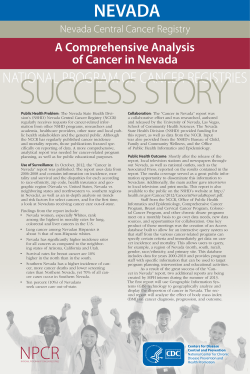 Public Health Problem: The Nevada State Health Divi