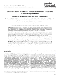 Gradual increase in antibiotic concentration