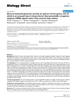 Diverse bacterial genomes encode an operon of two genes, one of