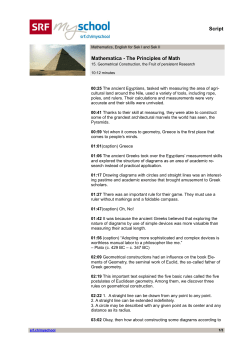 Mathematica - The Principles of Math: 15. Geometrical Construction
