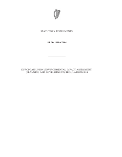 (Planning and Development) Regulations 2014