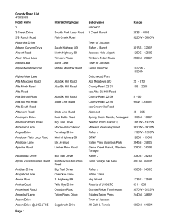 County Road List