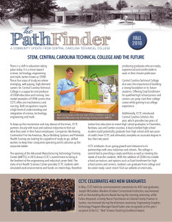 Pathfinder Newsletter - Central Carolina Technical College