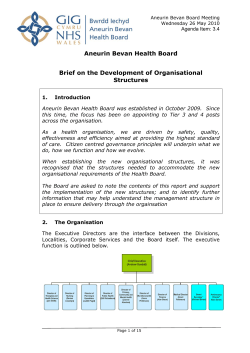 Briefing on the Development of Organisational