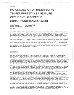 rat onauzation of the effective temperature t*, as a measure of the