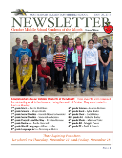 SAES:SAMS News 11:26:14 - techfit