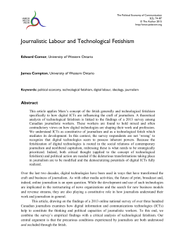 Print this article - The Political Economy of Communication