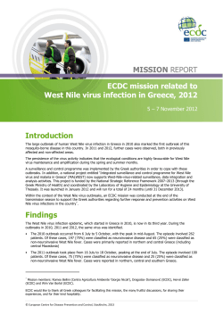 Nov.2012 ECDC Mission Report