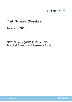Mark Scheme - Edexcel
