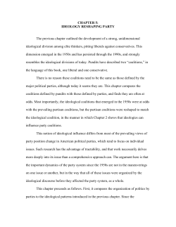 CHAPTER 5: IDEOLOGY RESHAPING PARTY The previous chapter