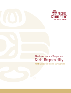 The Importance of Corporate Social Responsibility