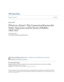 The Connection Between the Native Americans and the Streets of
