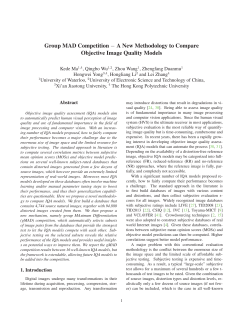 Group MAD Competition &minus; A New Methodology to Compare